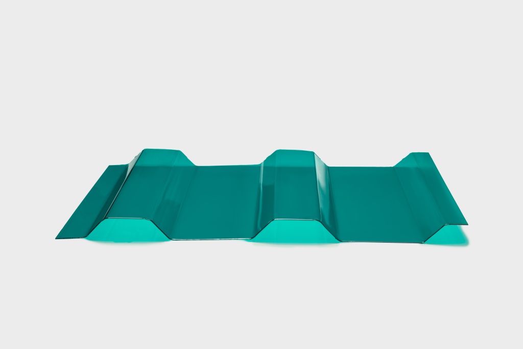 Профилированный поликарбонат МП-20 (У) 0,8 мм бирюза