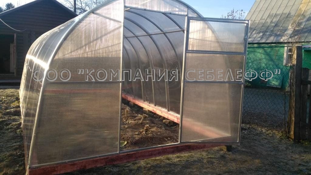 Теплица арочная усиленная 3х8 каркас