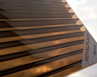 фото Роскошная бронза для Вашего навеса: сотовый поликарбонат ROYALPLAST 8 мм!