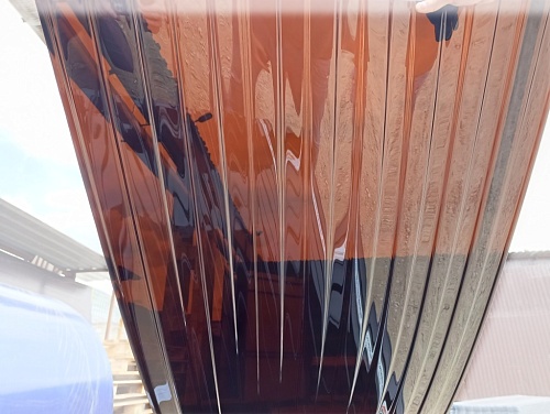 картинка Профилированный поликарбонат C-8 бронза 1,7 мм 4 м.